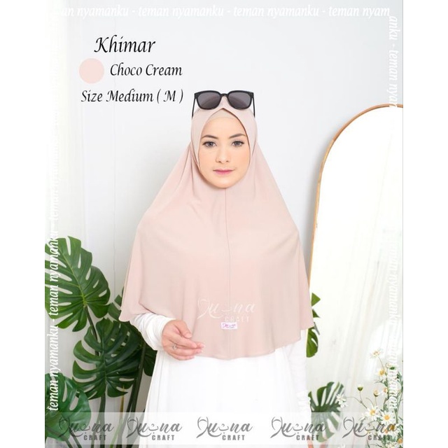 Hijab jilbab khimar instan pet soft size M by lubna craft