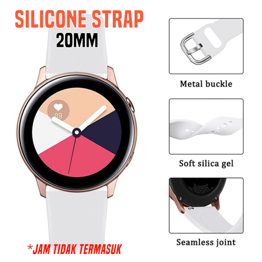 SILICONE STRAP SMARTWATCH 20MM QUICK RELEASE