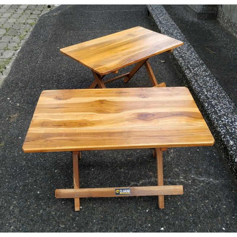MURAH  DAMPAR / MEJA LIPAT / MEJA LAPTOP KAYU JATI PREMIUM