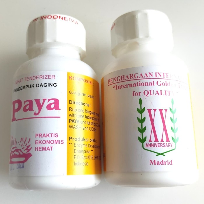 

PAYA PENGEMPUK (botol kecil 70gr)