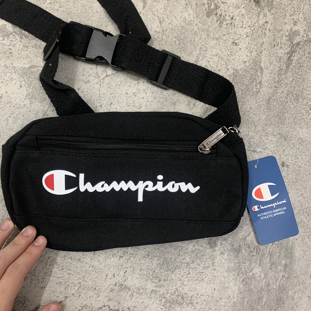 WAISTBAG CHAM LOGO C / IMPORT / TERMURAH / FIRST HAND