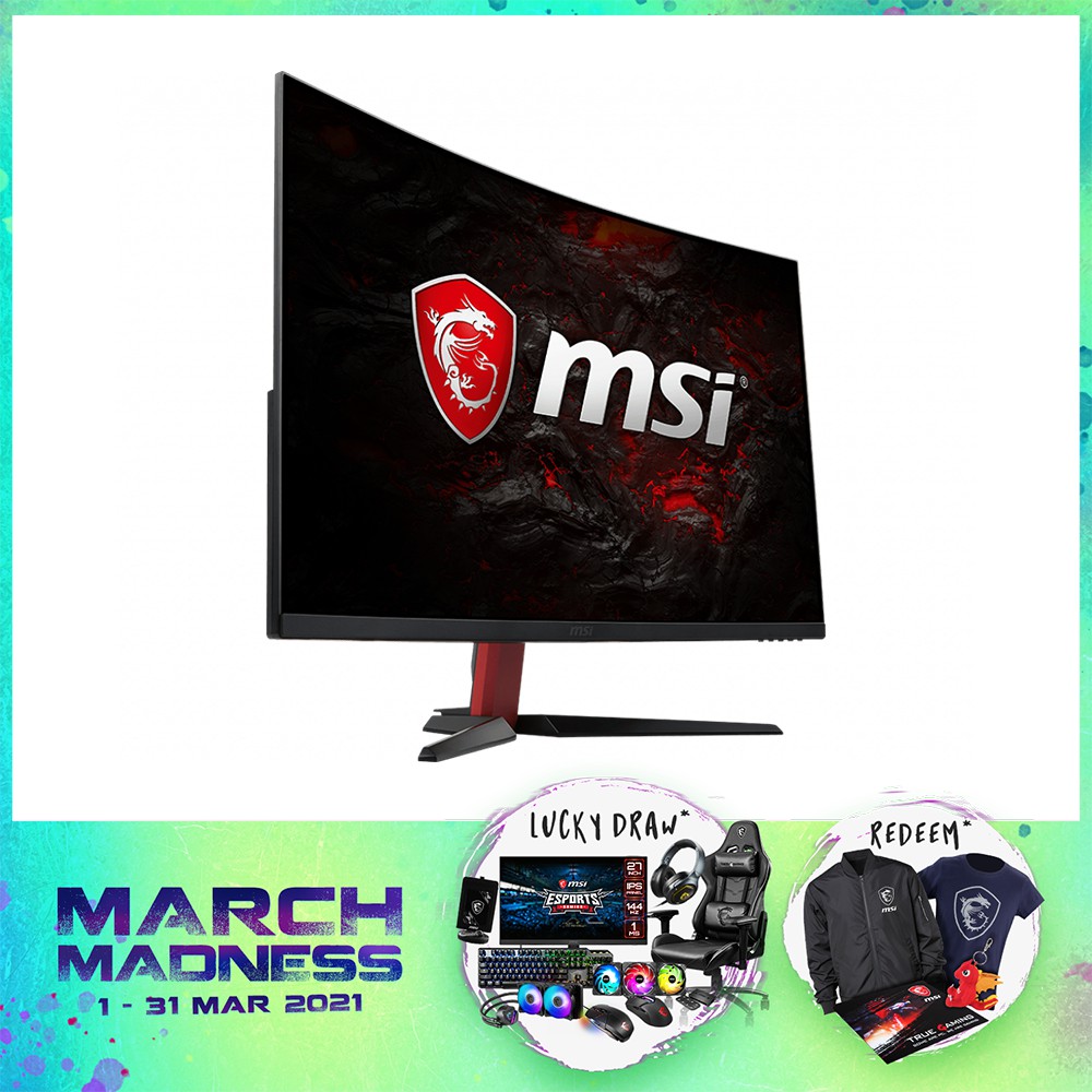 MSI AG32CV CURVED 165Hz 1ms FULL HD sRGB110% LED MONITOR GAMING 32&quot;