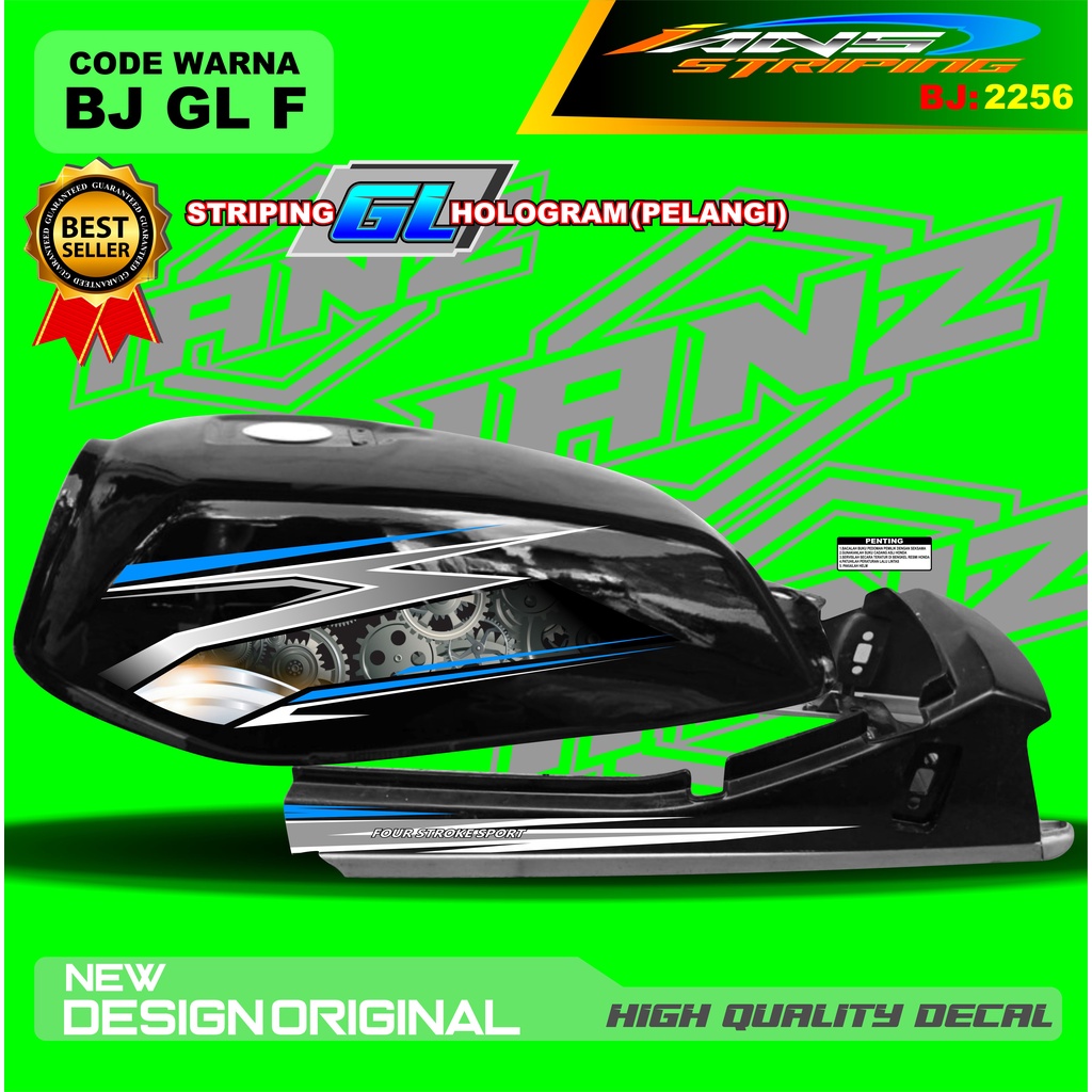 STRIPING GL PRO TERBARU / STIKER MOTOR GL TERMURAH / STRIPING MOTOR GL 100 / STIKER MOTOR