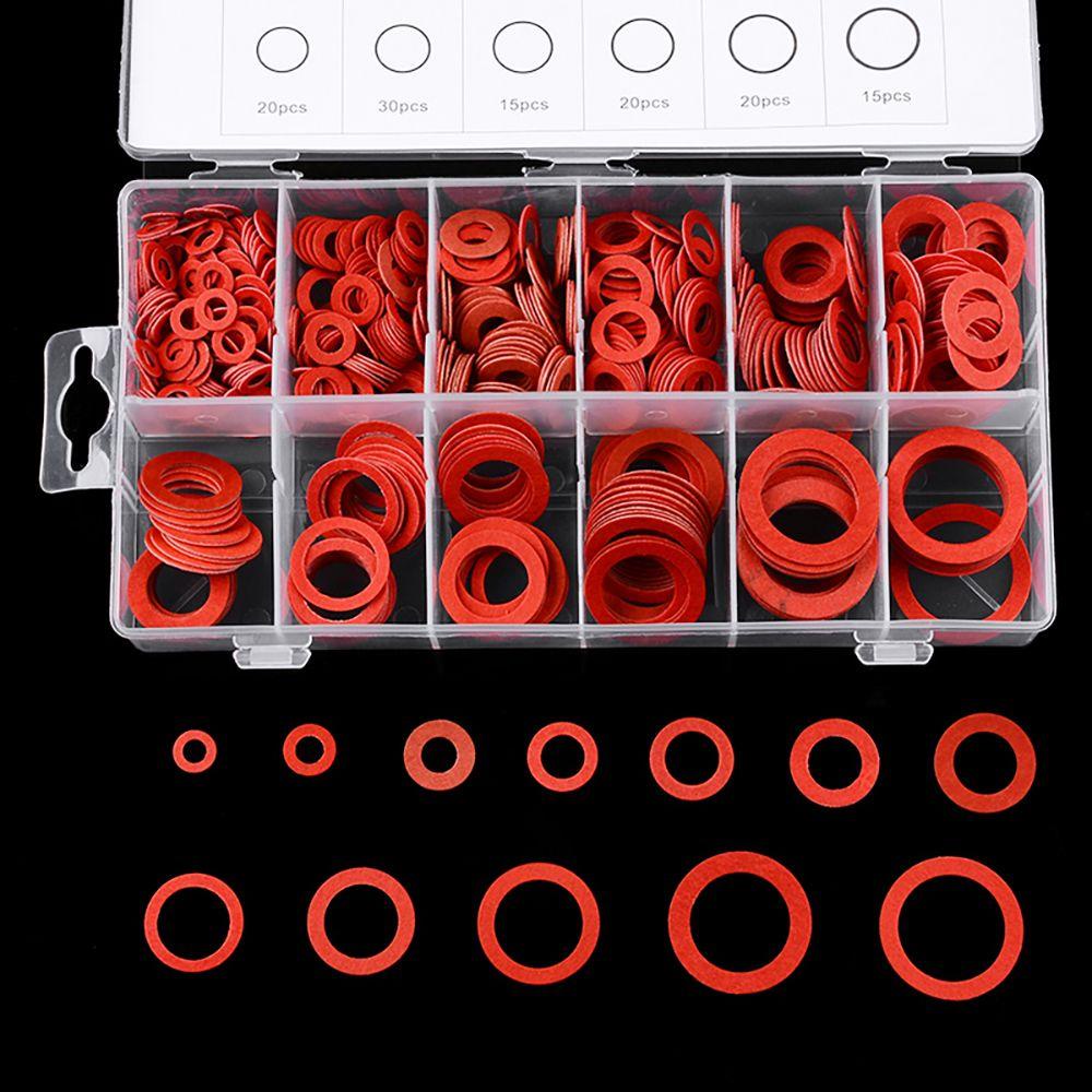 Populer Flat Washer 12ukuran Aneka Kit Isolasi Spacer Alat Kertas Baja Merah