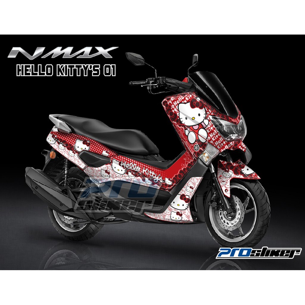 Decal Striping Nmax Variasi Full Body Stiker Gambar Hello Kitty Lucu Les Cutting Shopee Indonesia