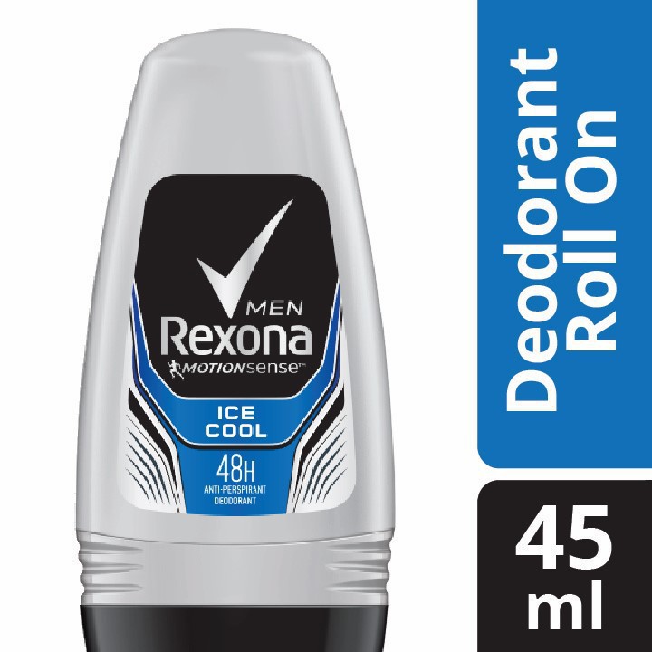 Rexona Men Deodorant Deo Pria Roll On Ice Cool 45ml Anti Bakteri