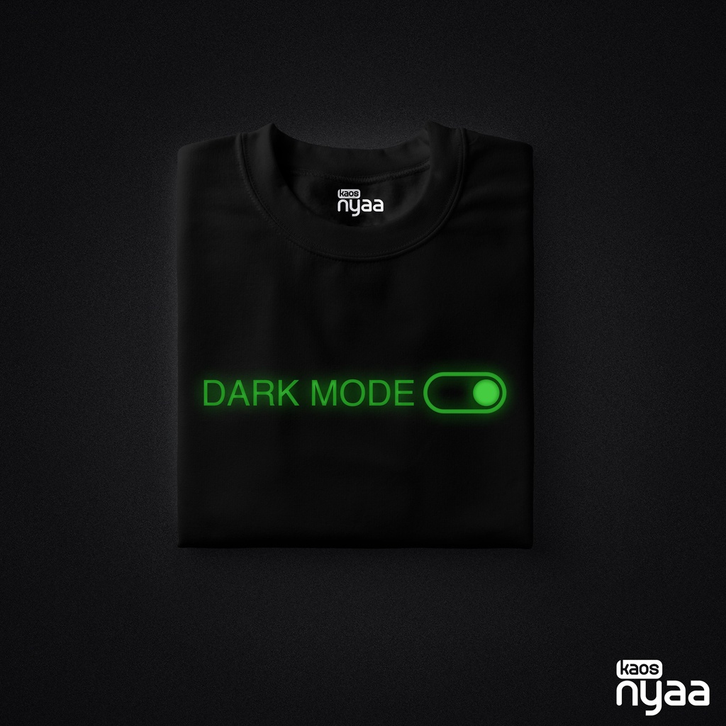 Kaos Nyala Custom GLOW IN THE DARK PREMIUM