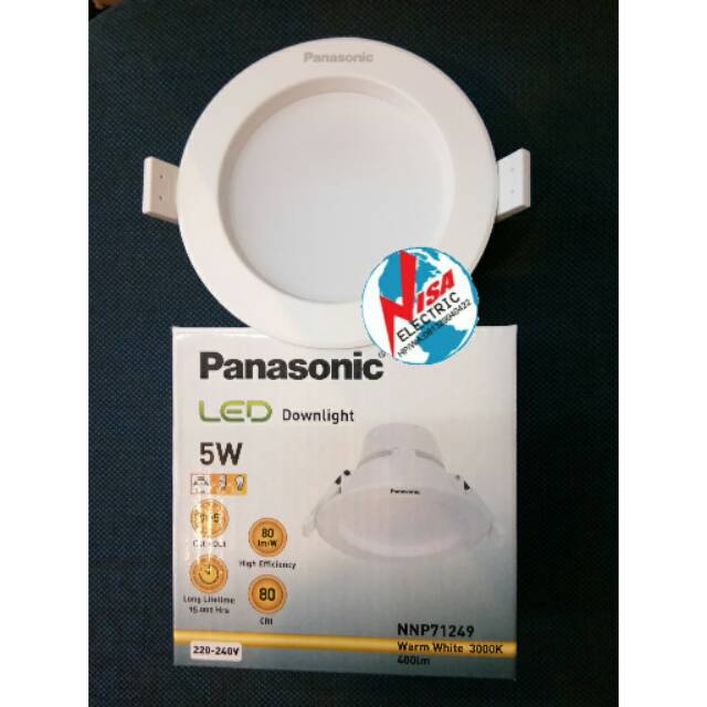 Lampu downlight led 5W panasonic