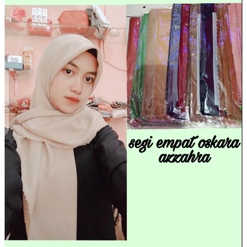 (COD)hijab/jilbab segi empat oskara azzahra termurah