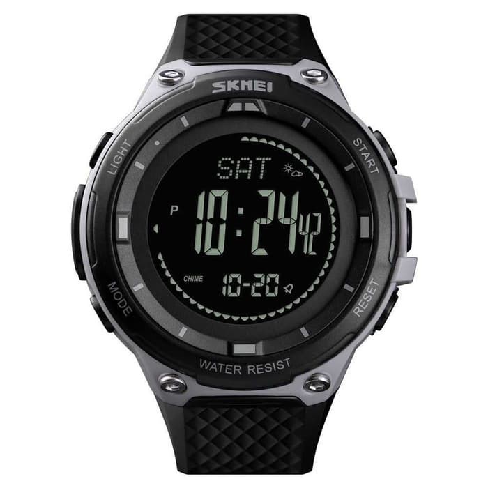 Jam Tangan Outdoor Altimeter Termo Skmei 1443 Original Anti Air Gray