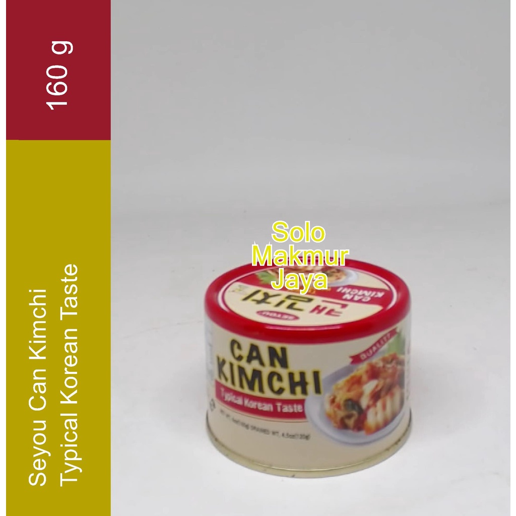 

Seyou Can Kimchi Korea Typical Korean Taste 160 gr Kimchi Kemasan Kaleng