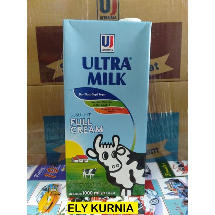 

Dijual Susu UHT Ultra Full Cream 1 Liter 1 Dus isi 12 / Plain Free ongkir