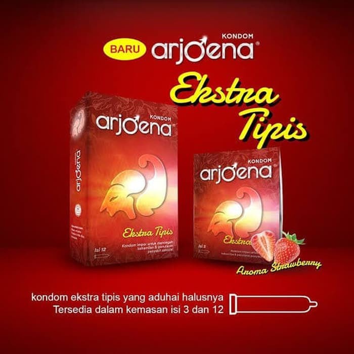 ORIGINAL Kondom Arjoena Extra Tipis Isi 3 &amp; 12 Pcs / Kondom Arjoena / Arjuna / LEDI MART