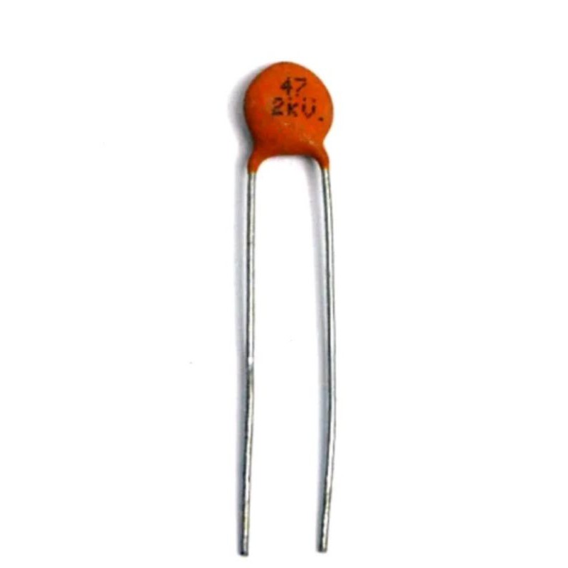 Disc Ceramic Capacitor 47J 47pF 2KV J ±5% SL pitch=5mm RoHS Taiwan