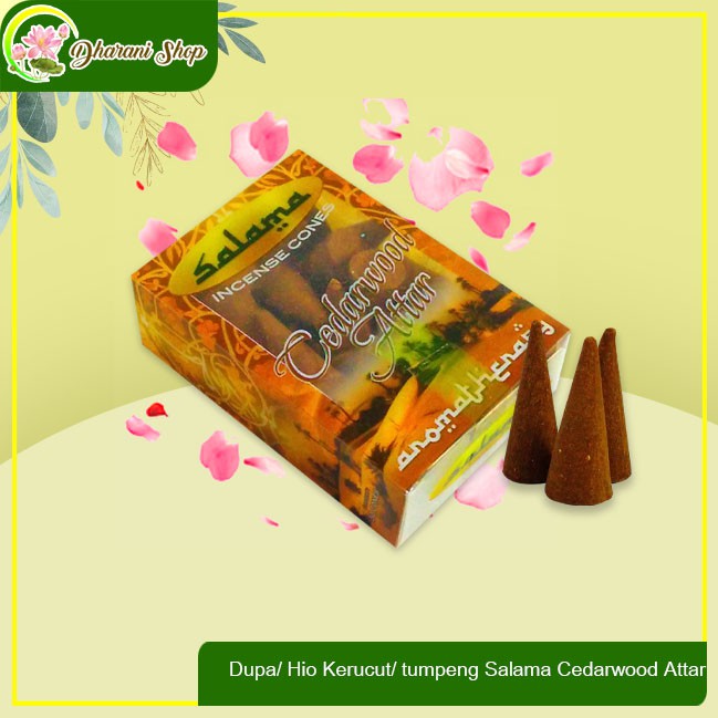 Dupa/ Hio Kerucut/ tumpeng Salama Cedarwood Attar