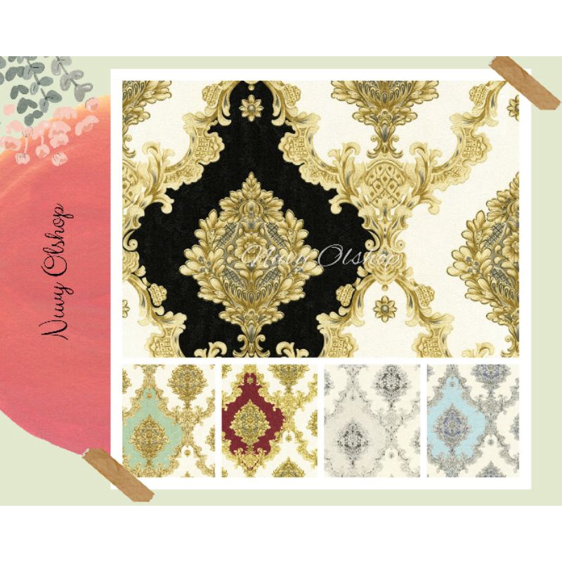 WALLPAPER VINYL MOTIF KLASIK