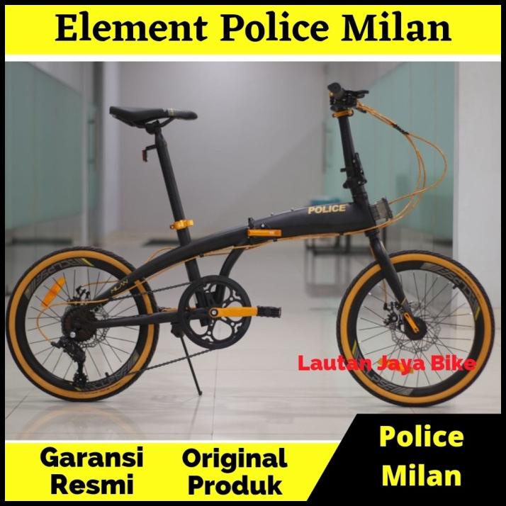 Sepeda Lipat 20 Police Milan Element Folding