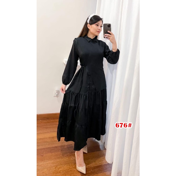 676#gamis scuba wanita// fashion wanita terbaru