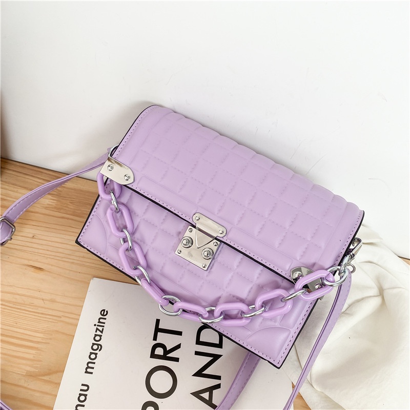 BJ15220 - BLACK/GREEN/GRAY/KHAKI/PINK/PURPLE/RED/WHITE/YELLOW - TAS SLEMPANG PESTA CLUTCH MOTIF KOTAK MODEL CHAIN TALI RANTAI MEWAH TAS WANITA FASHION IMPORT MODIS ELEGAN TERMURAH TERLARIS TERBARU BAGSTORE JAKARTA TAS BATAM ELJ5220 LT1468