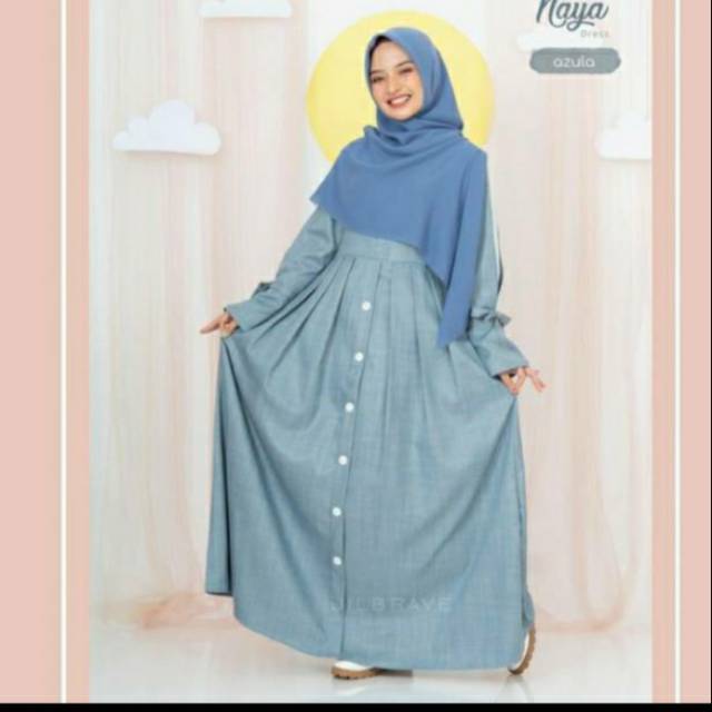 NAYA DRESS AZULA SIZE M JILBRAVE