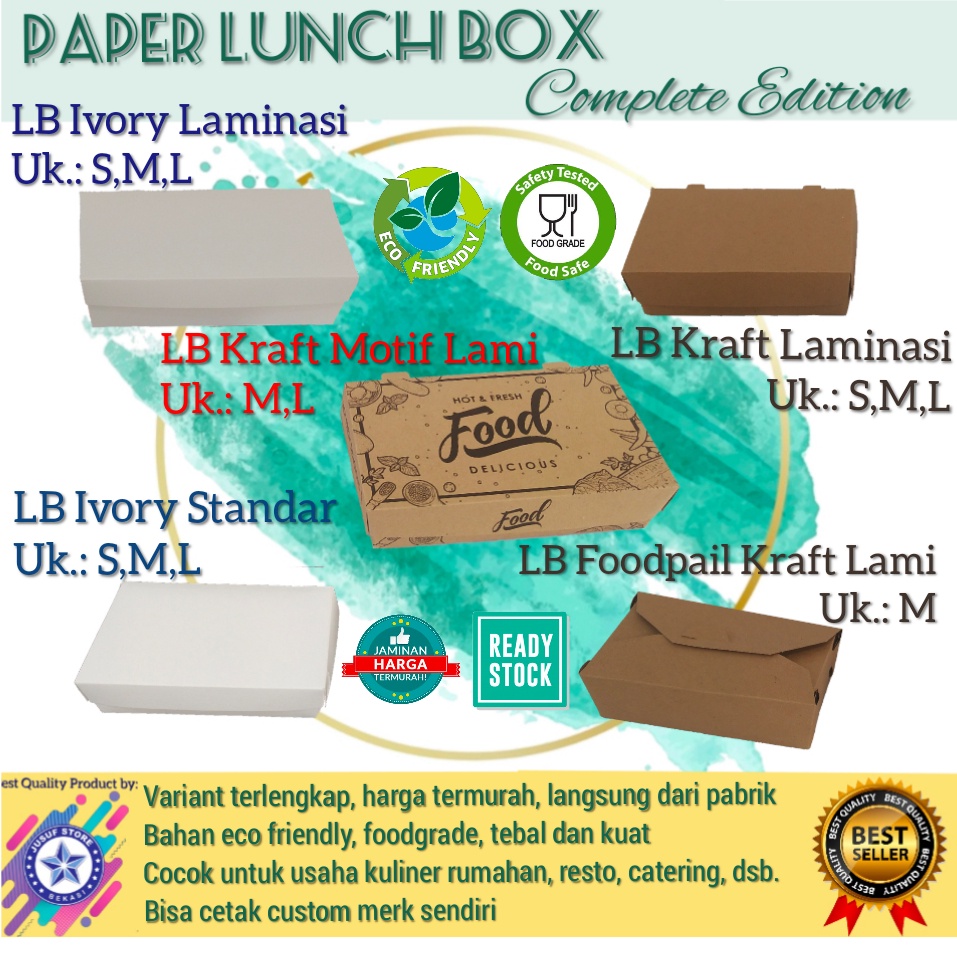 Lunch box Paper, Paper lunch box, kotak makan, Kemasan ayam Geprek, Box Ayam Geprek