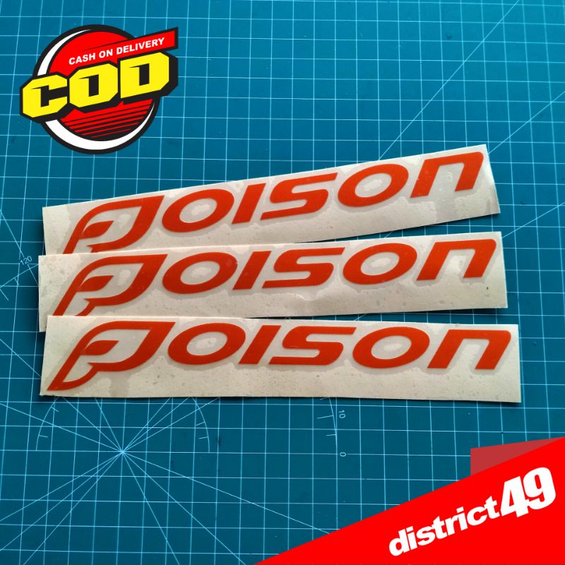 

Cutting sticker - Stiker cutting Poison - Stiker Poison - Stiker MTB