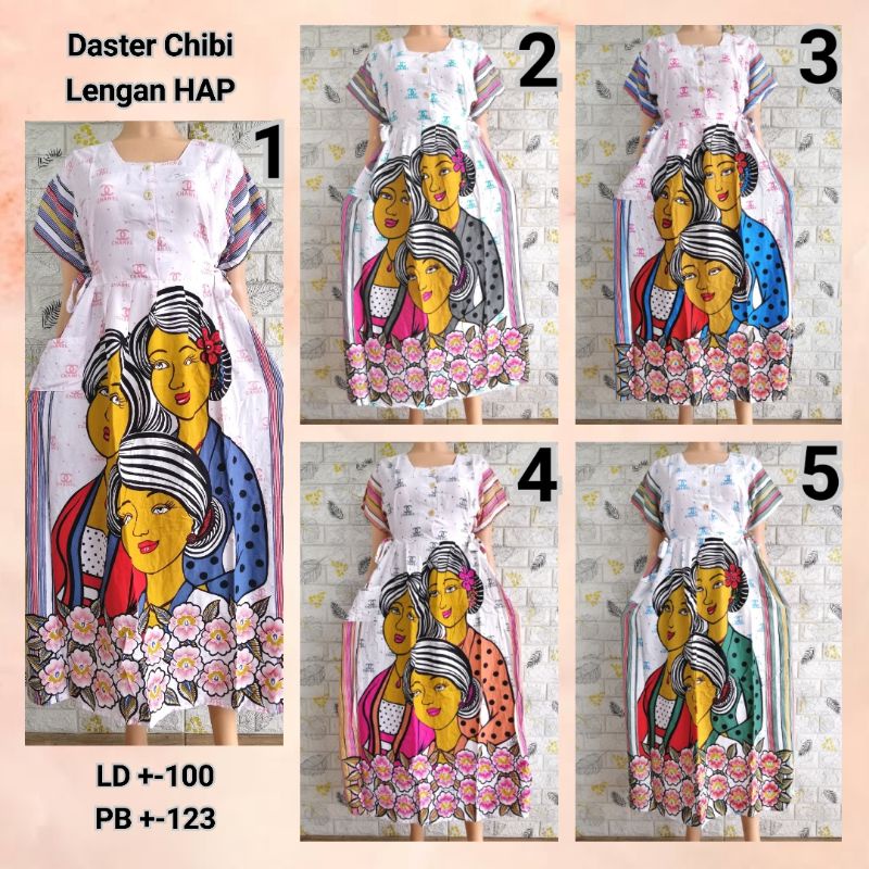 DASTER CHIBI LENGAN HAP PASTEL DASTER ADEM MODERN KEKINIAN BU TEJO CHNLW + GRGI + BMTR + PAKI