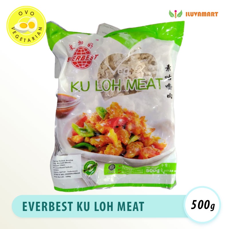 

Everbest Ku Loh Meat 500gr Daging Bebek Analog Kuloh Ovo Vegetarian