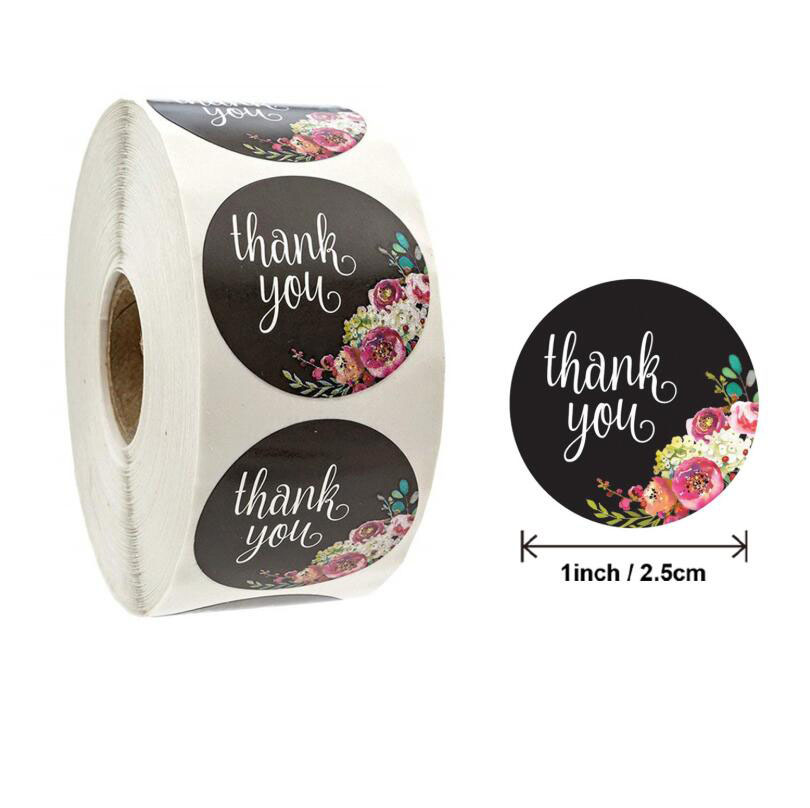 500pcs Gift Sealing Stickers Thank You for Your Love Design Scrapbook Diary Stickers Holiday Birthday Party Gift Decoration Sticker-H
