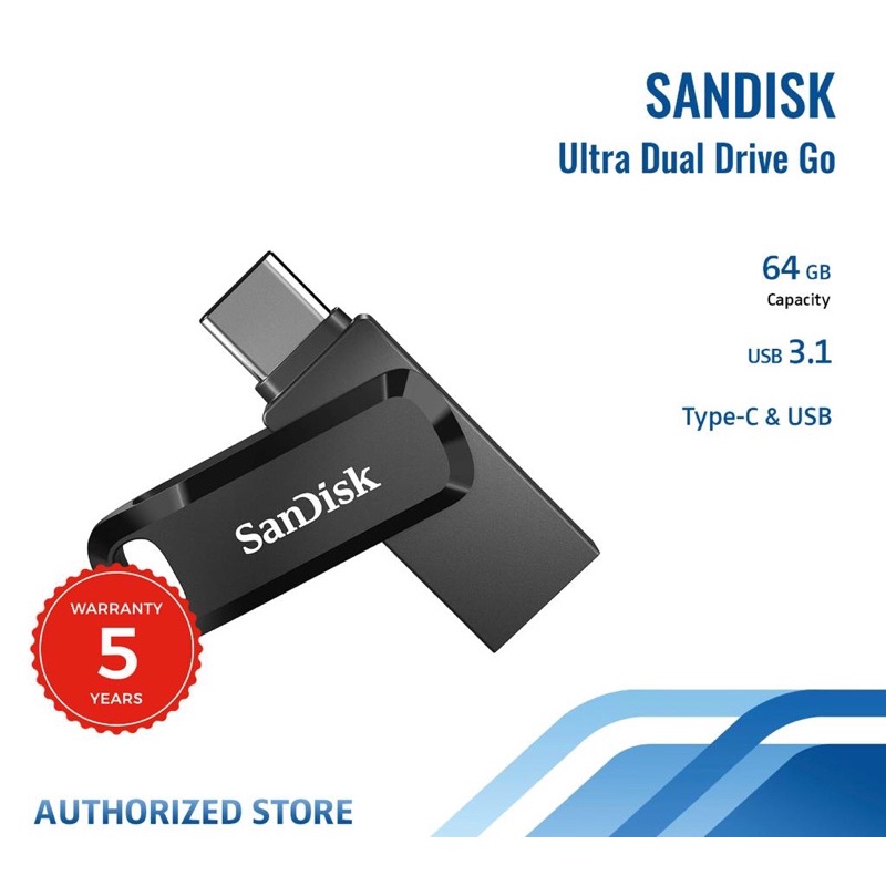 Sandisk Ultra Dual Drive Go USB Type-C Flashdisk