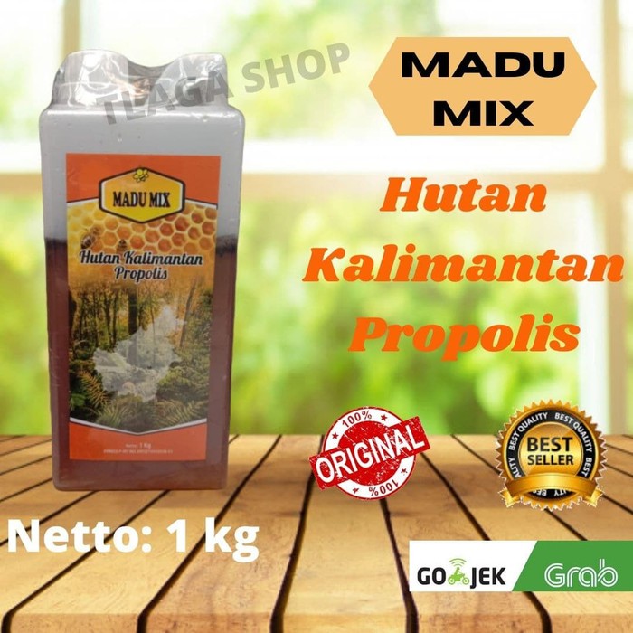 MADU MIX 1 KG HUTAN KALIMANTAN PROPOLIS SUPER ASLI MENINGKATKAN DAYA TAHAN TUBUH TERLARIS PROMO