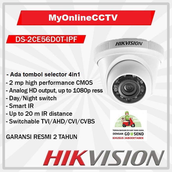 DS-2CE56D0T-IPF Hikvision DS 2CE56D0T IPF Kamera DS-2CE56DOT-IPF CCTV Indoor DS 2CE56DOT IPF 2MP