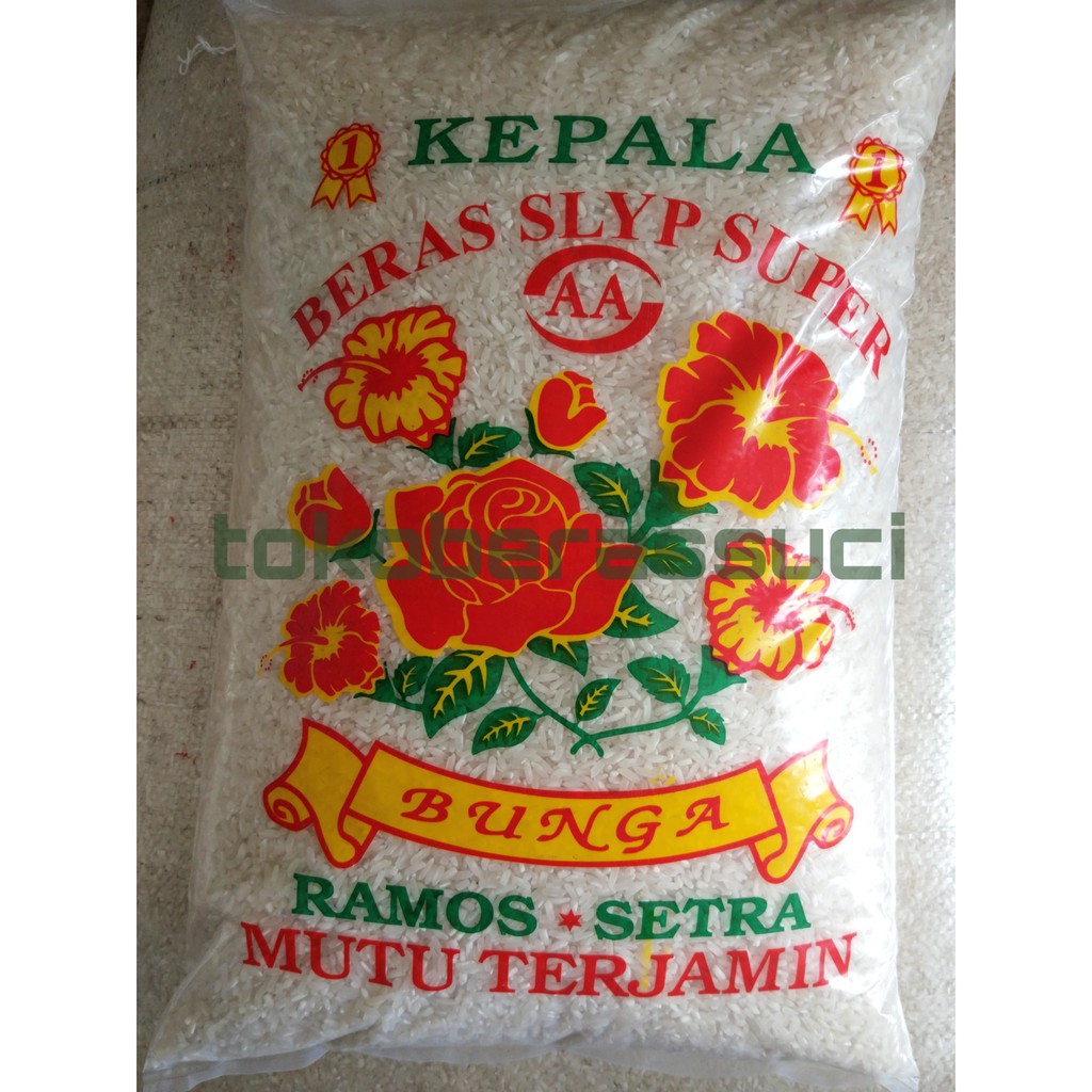 

Beras 5KG 10KG 20KG Setra Ramos SLYP Cap Kembang Bunga