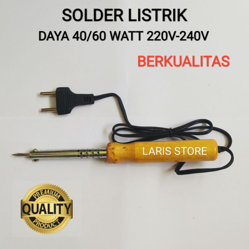 Solder Listrik / Solder Timah Gagang Kayu Berkualitas