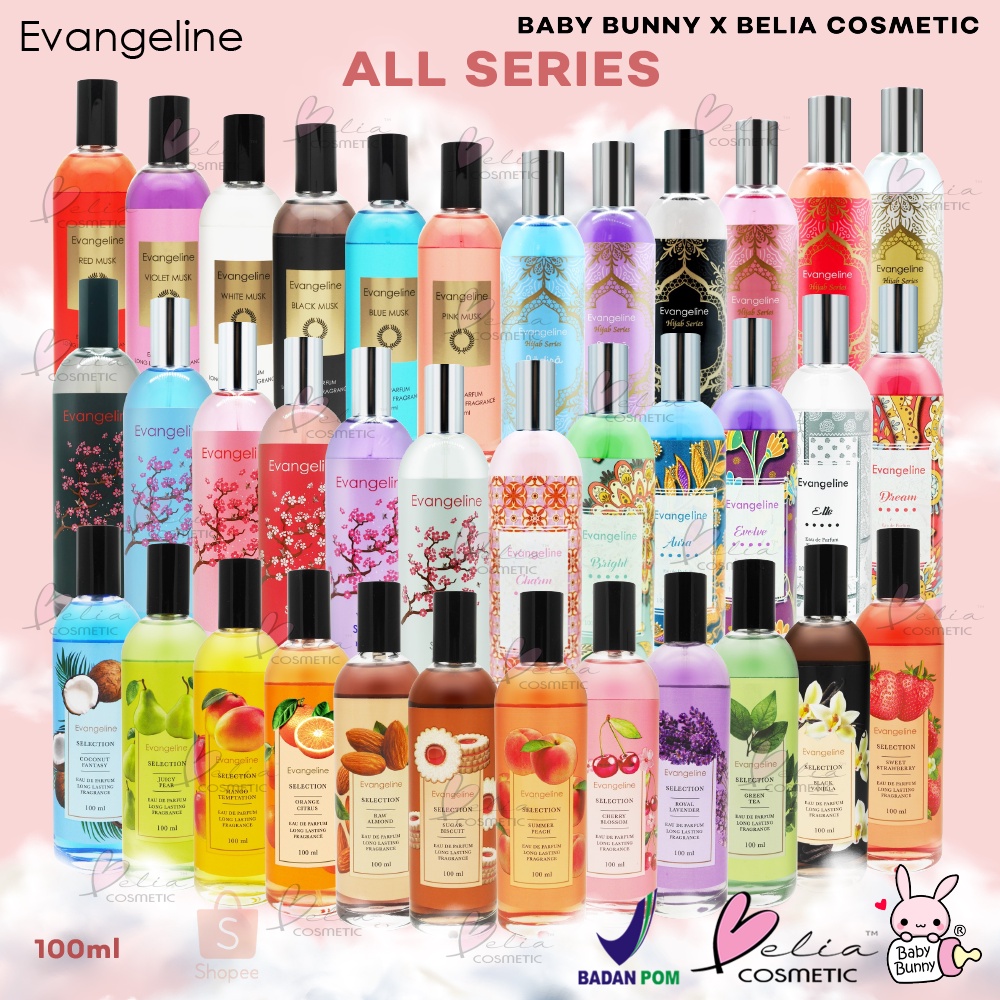 ❤ BELIA ❤ EVANGELINE EDP Eau De Parfum 100ml | Selection | Hijab Series | Batik | Musk | Sakura Parfume | Long Lasting Fragrance