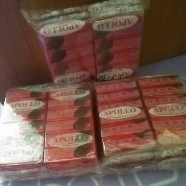 

Appollo wafer rasa coklat dan susu isi 48