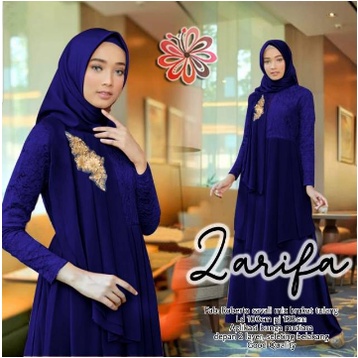 GAMIS BROKAT TERBARU 2020 LEBARAN LAPIS TILE RUBY PEARL MEWAH LD110CM PJG 140CM SLETING BLKANG NF