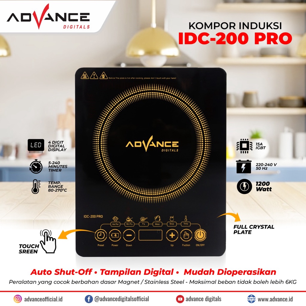 Kompor induksi advance IDC 200 Pro