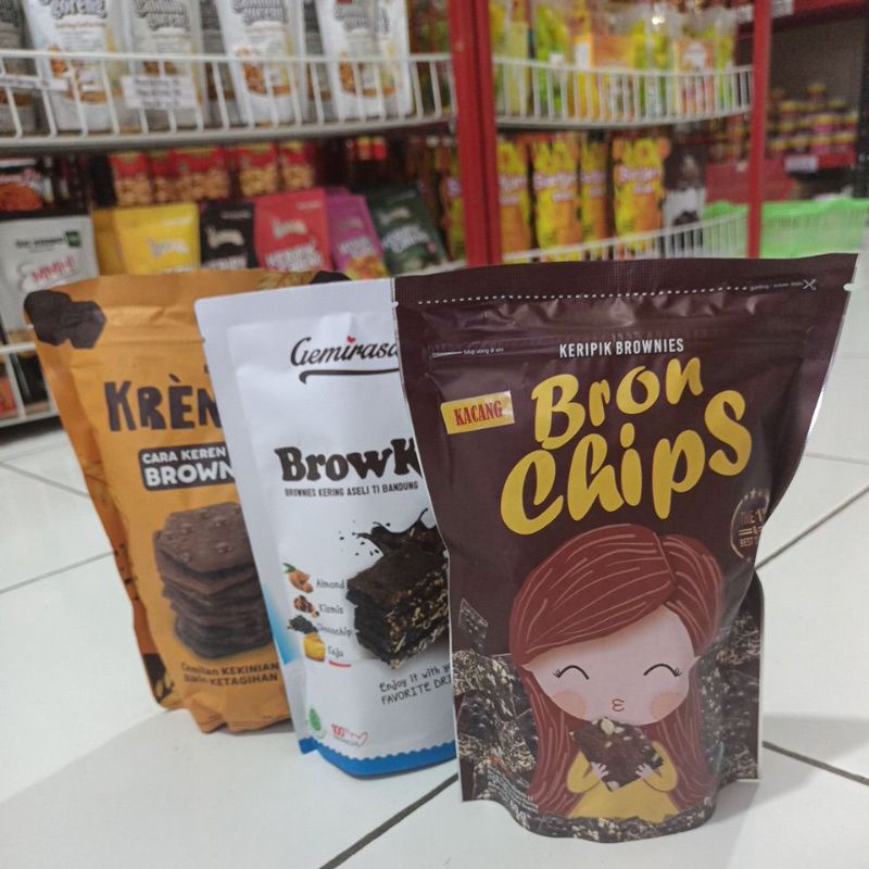 Bundling 3 - Krenies - Browker - Bron Chips Brownies Kering Random Rasa