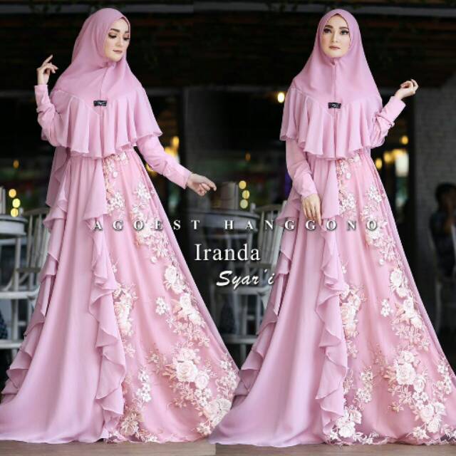 Gamis Syari Iranda Original by Agoest Hanggono