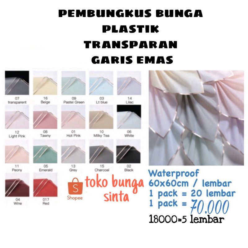 

KERTAS BUKET BUNGA / KERTAS BUKET LIST PREMIUM