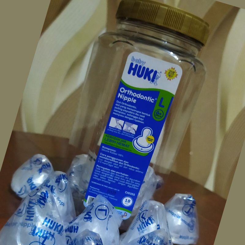 DOT HUKI GEPENG ORTHODONTIC PERLENGKAPAN MAKAN BAYI PENTIL BOTOL SUSU BAYI-3