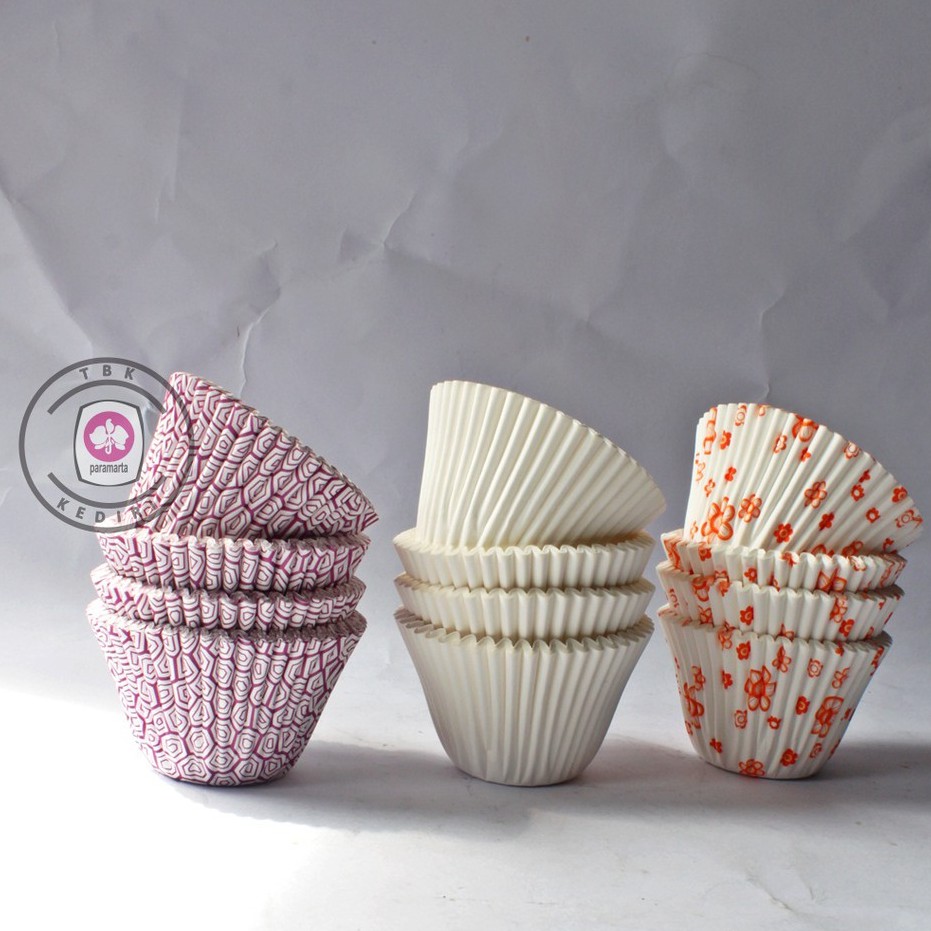Jual CUP CAKE / CUP KERTAS BOLU KUKUS ISI 100 / PAPER CUP CAKE CASES 12 ...