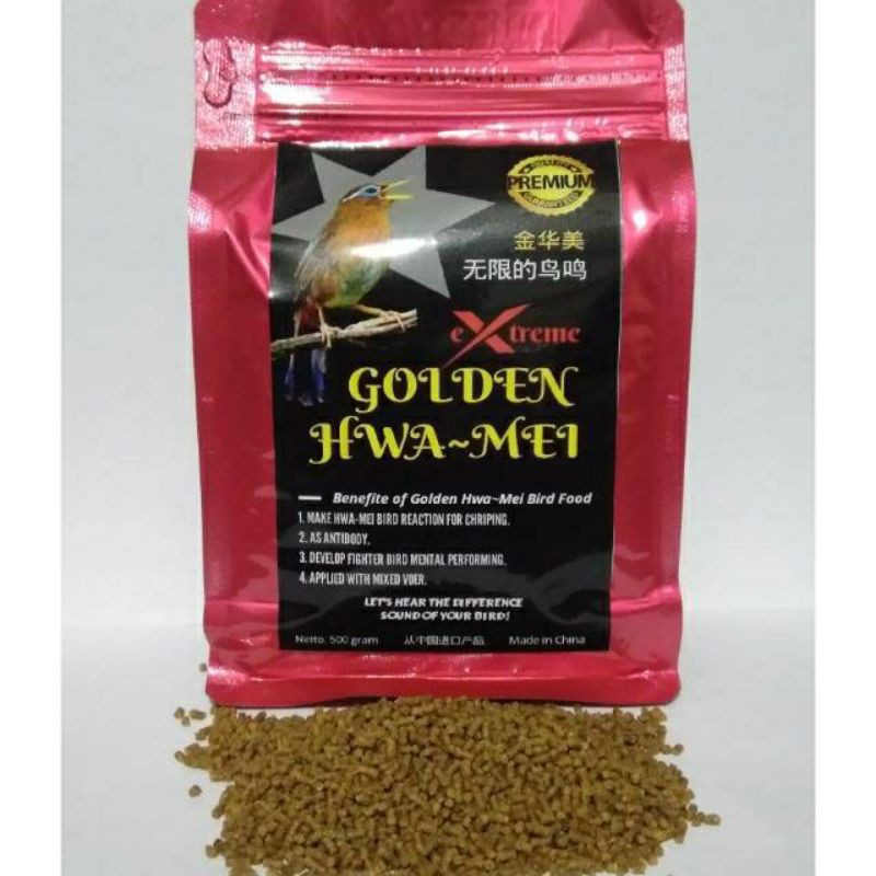 Pakan Burung Wambi Import Golden Hwa-me extrem