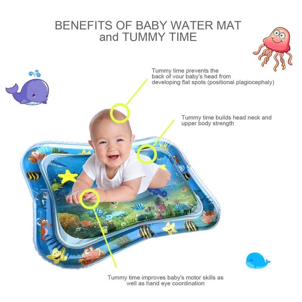 Matras Air Tiup Bahan Pvc Tebal Untuk Bayi / Balita