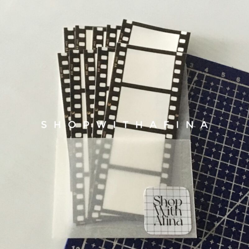 

Sticker Aesthetic | 10 pcs Sticker Medium Film Strip TRANSPARAN | SHOPWITHAFINA