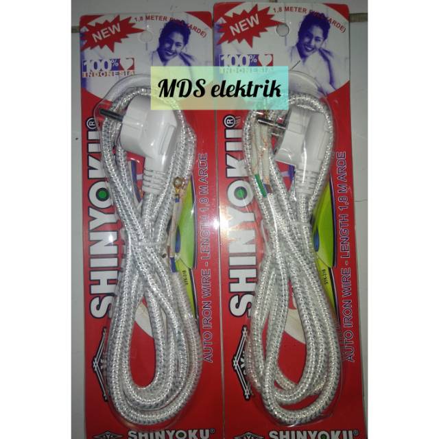 Kabel Setrika Arde isi 3 Shinyoku 1,8m / Kabel setrika Arde