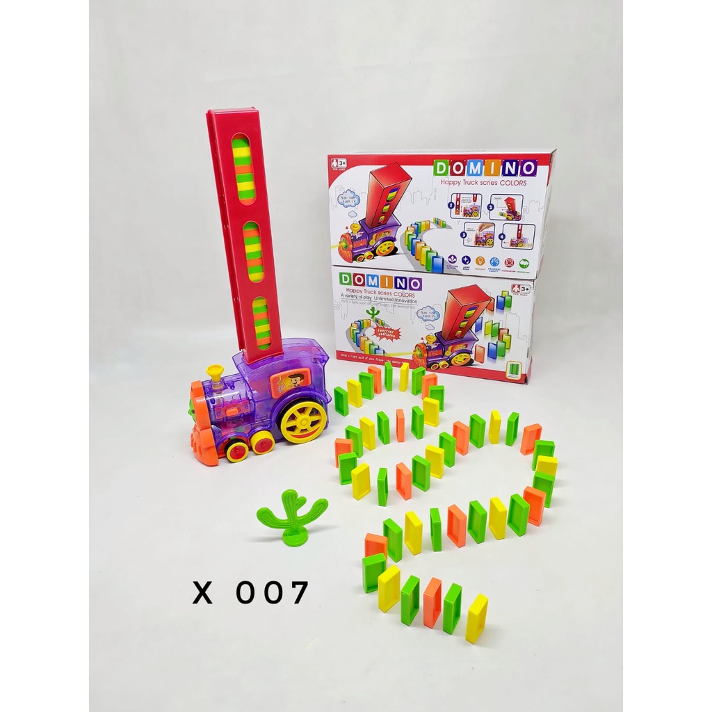 Mainan Kereta Api Domino Train Mainan Anak Kereta Api Penyusun Domino