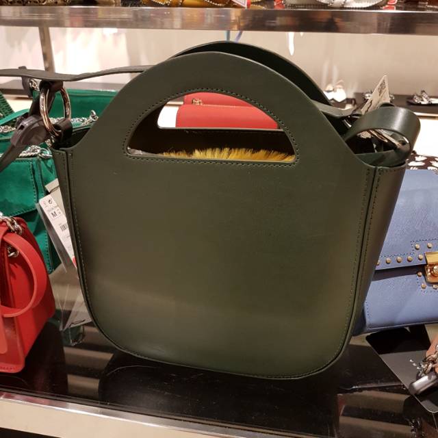 Zara Mini tote bag with Fuzzy