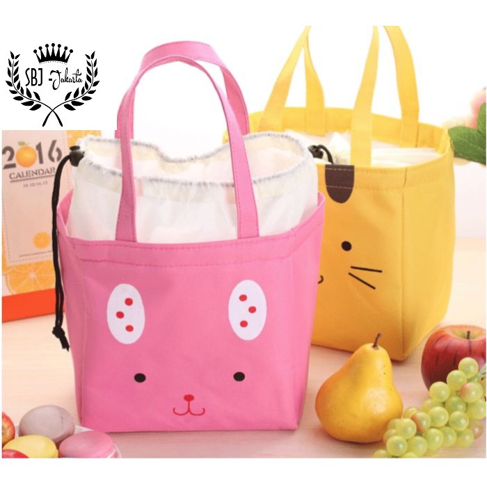 Tas Bekal Lunch Bag Rantang Kotak Makan Insulated Cooler Bag Kartun